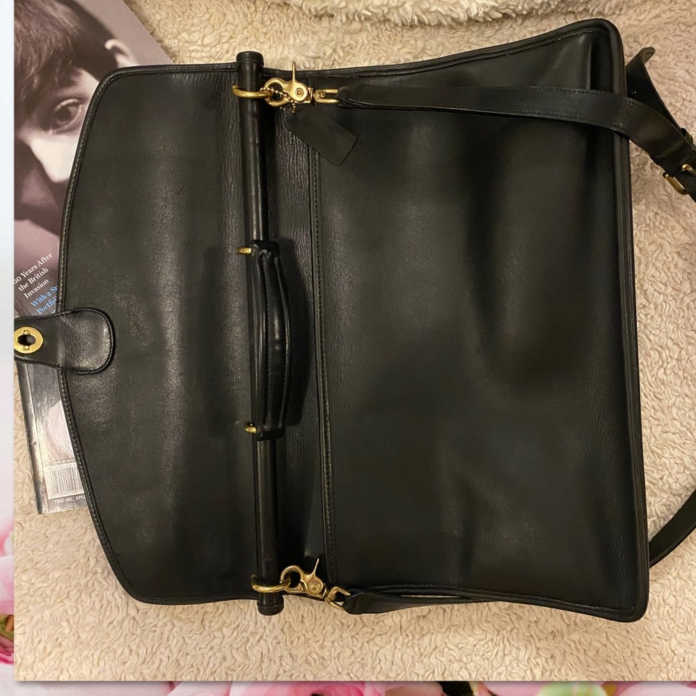 VINTAGE COACH BLACK BEEKMAN BRIEFCASE 5266 - Picture 15 of 16